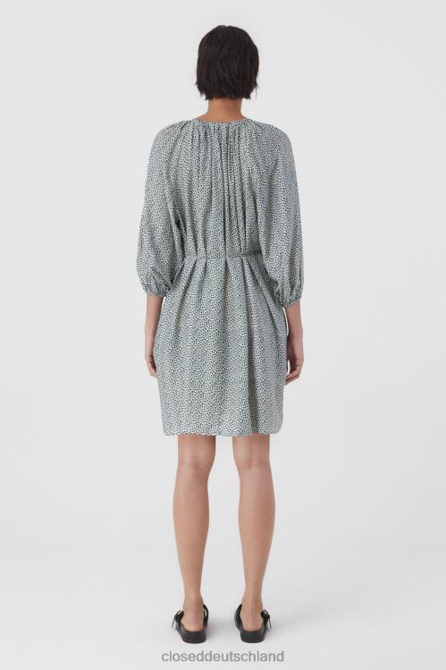 Kleidung Farngrün 0RP8Z601 CLOSED Bedrucktes Kleid Frauen