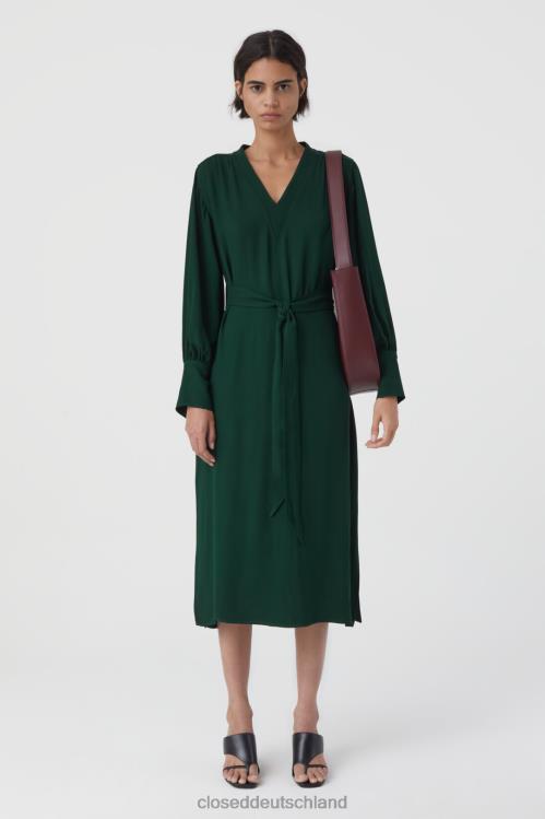 Kleidung Farngrün 0RP8Z606 CLOSED Viskosekleid Frauen