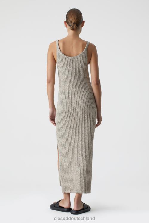 Kleidung Muskatnuss 0RP8Z1742 CLOSED Trägerkleid aus Mouline Frauen