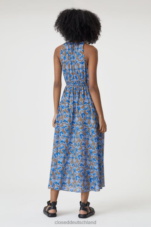 Kleidung Muskatnuss 0RP8Z1747 CLOSED Kleid mit Allover-Print Frauen