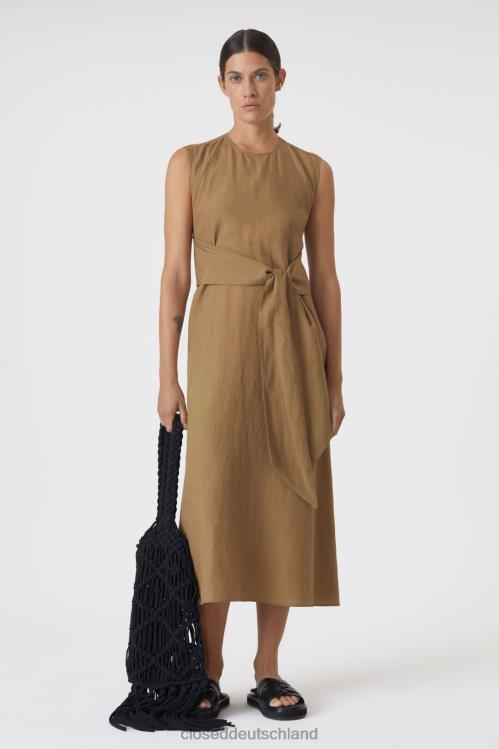 Kleidung Muskatnuss 0RP8Z1749 CLOSED tailliertes Kleid Frauen