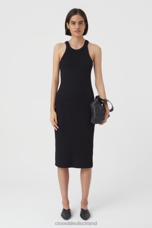 Kleidung Schwarz 0RP8Z1740 CLOSED Kleid aus Bio-Baumwolle Frauen