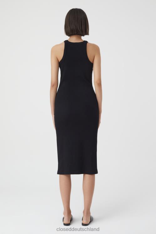 Kleidung Schwarz 0RP8Z1740 CLOSED Kleid aus Bio-Baumwolle Frauen
