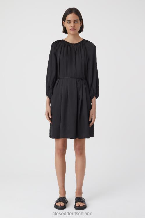 Kleidung Schwarz 0RP8Z1755 CLOSED Viskosekleid Frauen