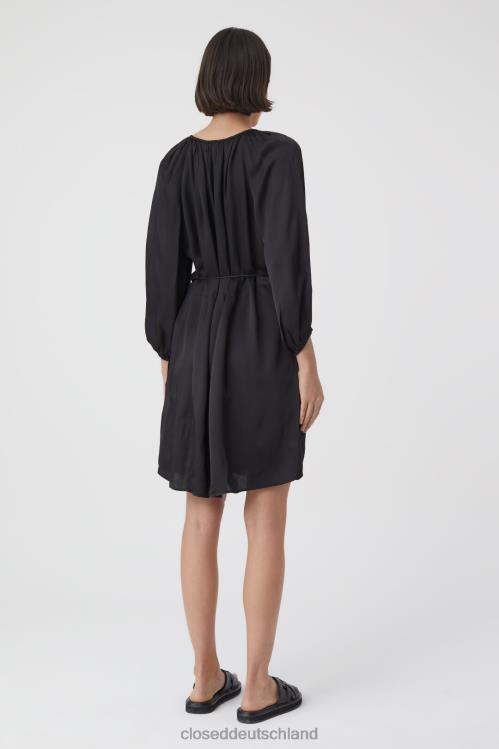 Kleidung Schwarz 0RP8Z1755 CLOSED Viskosekleid Frauen
