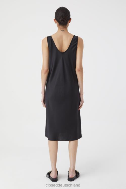 Kleidung Schwarz 0RP8Z1772 CLOSED Kleid aus Viskosemischung Frauen