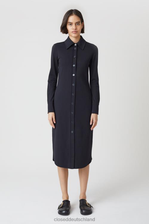 Kleidung Schwarz 0RP8Z595 CLOSED Jerseykleid Frauen