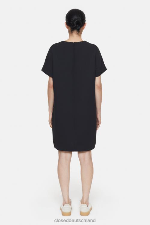 Kleidung Schwarz 0RP8Z600 CLOSED Kreppkleid Frauen