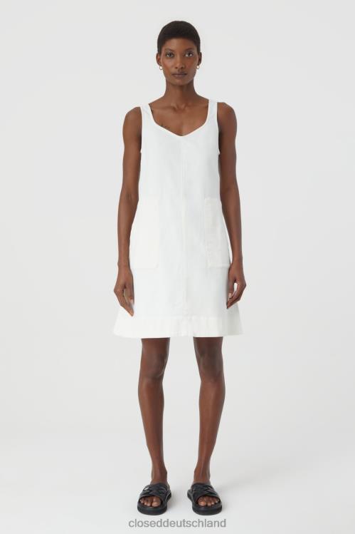 Kleidung Weiß 0RP8Z1752 CLOSED Jeanskleid Frauen