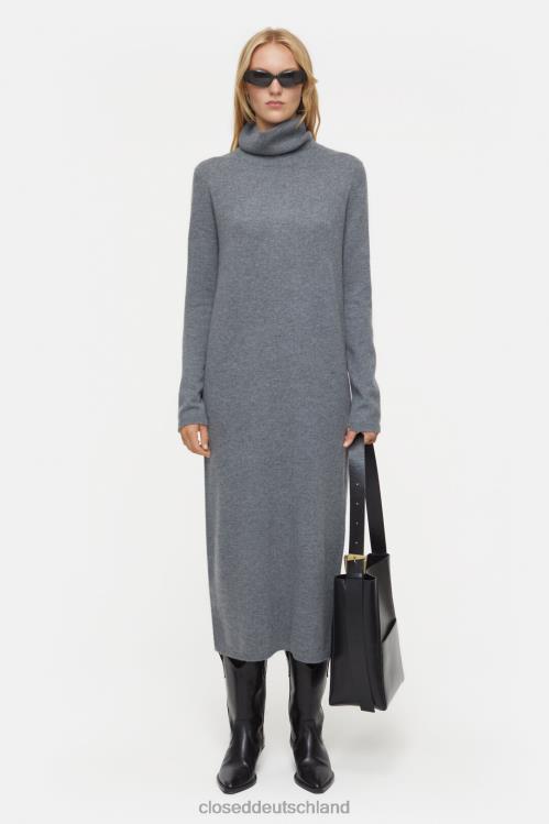 Kleidung dunkelgrau meliert 0RP8Z593 CLOSED Strickkleid aus Kaschmirmix Frauen