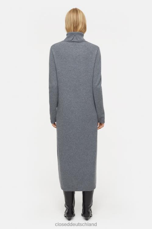 Kleidung dunkelgrau meliert 0RP8Z593 CLOSED Strickkleid aus Kaschmirmix Frauen