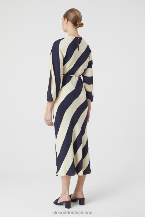 Kleidung dunkle Nacht 0RP8Z1760 CLOSED Kleid mit Allover-Print Frauen