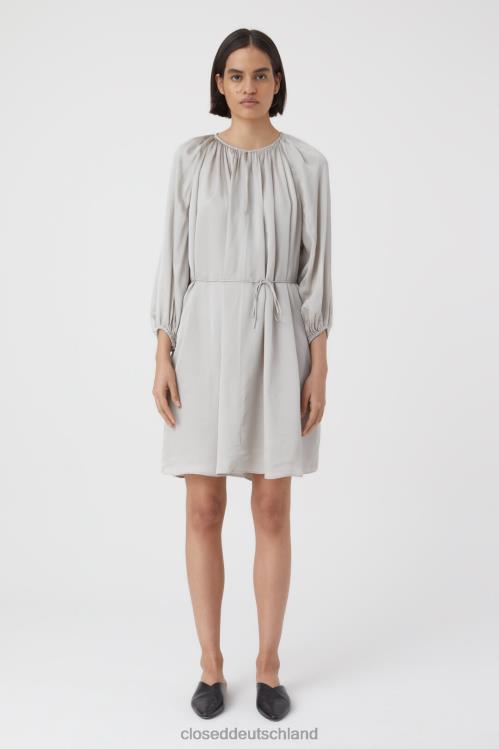 Kleidung grauer Alabaster 0RP8Z1754 CLOSED Viskosekleid Frauen