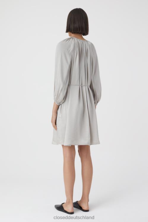 Kleidung grauer Alabaster 0RP8Z1754 CLOSED Viskosekleid Frauen