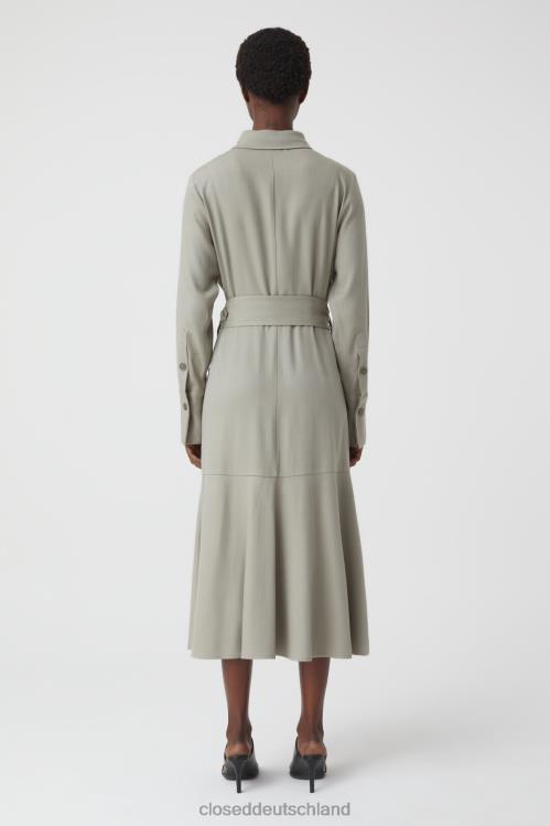 Kleidung grauer Marmor 0RP8Z1756 CLOSED Trenchkleid Frauen