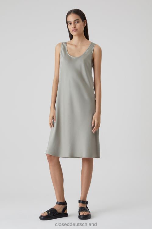 Kleidung graues Furnier 0RP8Z1771 CLOSED Kleid aus Viskosemischung Frauen
