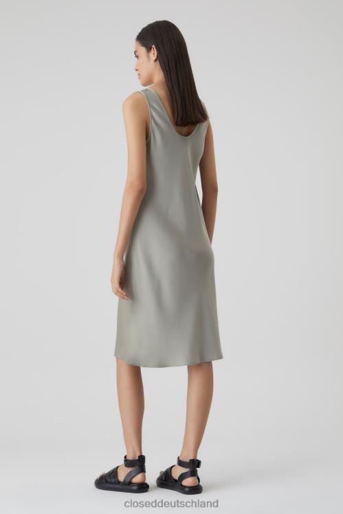 Kleidung graues Furnier 0RP8Z1771 CLOSED Kleid aus Viskosemischung Frauen