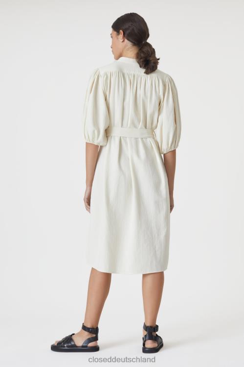 Kleidung naturfarben 0RP8Z1759 CLOSED Kleid aus reiner Baumwolle Frauen