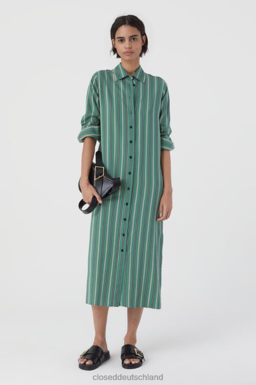 Kleidung neues Grün 0RP8Z609 CLOSED Hemdkleid Frauen