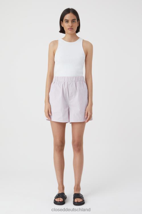 Kleidung Dahlie rosa 0RP8Z1403 CLOSED gestreifte Boxershorts Frauen