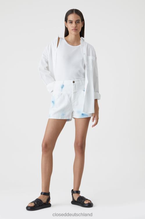Kleidung Ecru/Weiß 0RP8Z1396 CLOSED Jeans-Shorts Frauen