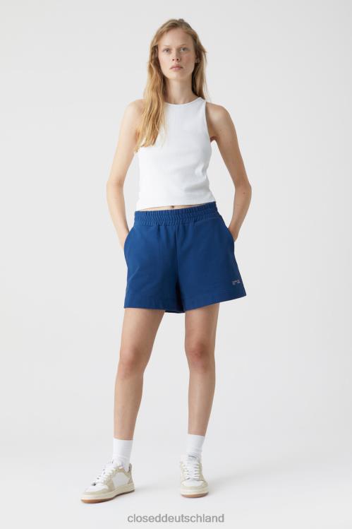 Kleidung Indigo Blau 0RP8Z1402 CLOSED Sweat-Shorts Frauen