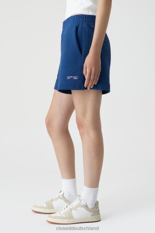 Kleidung Indigo Blau 0RP8Z1402 CLOSED Sweat-Shorts Frauen
