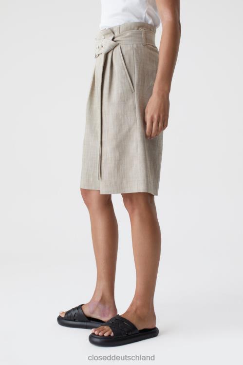 Kleidung Muskatnuss 0RP8Z1390 CLOSED Shorts mit hoher Taille Frauen