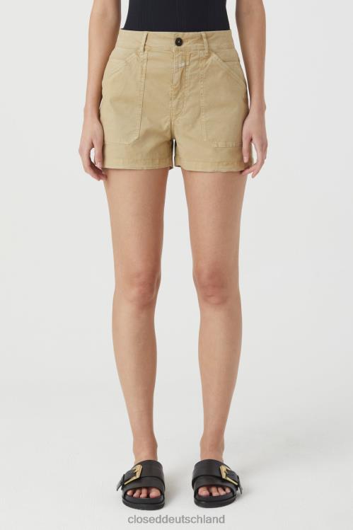 Kleidung Schilfbeige 0RP8Z1386 CLOSED Shorts aus Baumwolltwill Frauen