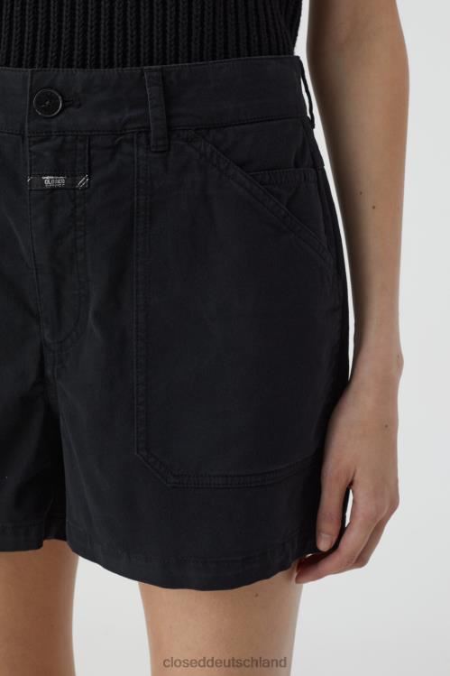 Kleidung Schwarz 0RP8Z1388 CLOSED Shorts aus Baumwolltwill Frauen