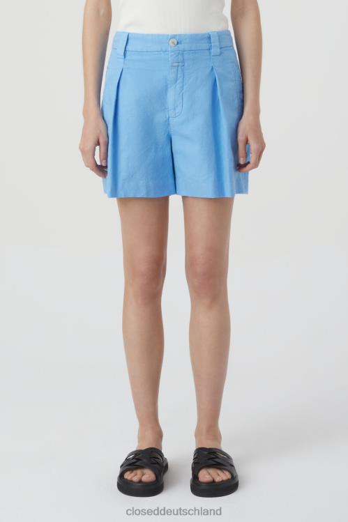 Kleidung blauer Morgenhimmel 0RP8Z1395 CLOSED Shorts aus Leinen und Baumwolle Frauen