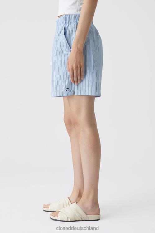 Kleidung blauer Morgenhimmel 0RP8Z1404 CLOSED gestreifte Boxershorts Frauen