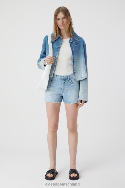 Kleidung hellblau 0RP8Z1398 CLOSED Denim-Hotpants Frauen
