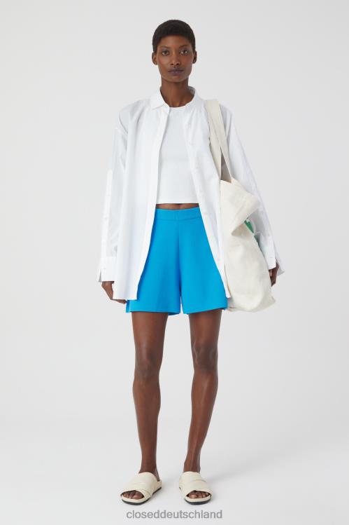 Kleidung ozeanisches Blau 0RP8Z1391 CLOSED gestrickte Shorts Frauen