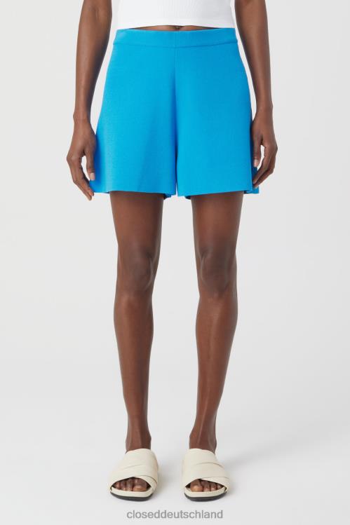 Kleidung ozeanisches Blau 0RP8Z1391 CLOSED gestrickte Shorts Frauen