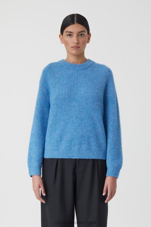 Kleidung Chambrayblau 0RP8Z377 CLOSED Rundhalspullover aus Alpaka-Mix Frauen