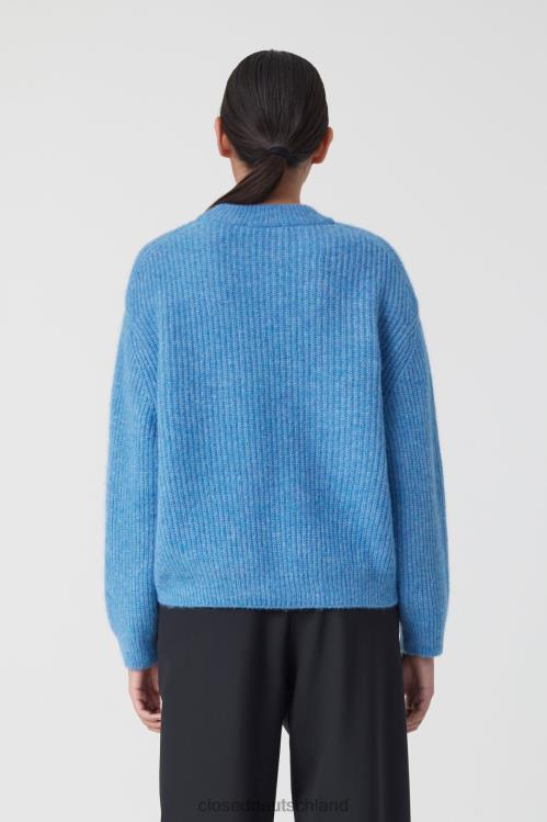 Kleidung Chambrayblau 0RP8Z377 CLOSED Rundhalspullover aus Alpaka-Mix Frauen