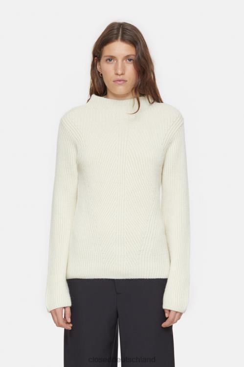 Kleidung Elfenbein 0RP8Z335 CLOSED Pullover aus reiner Wolle Frauen