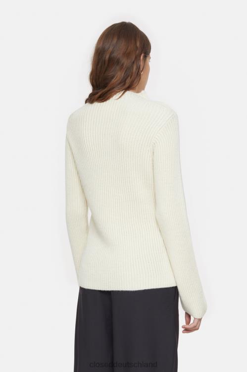 Kleidung Elfenbein 0RP8Z335 CLOSED Pullover aus reiner Wolle Frauen
