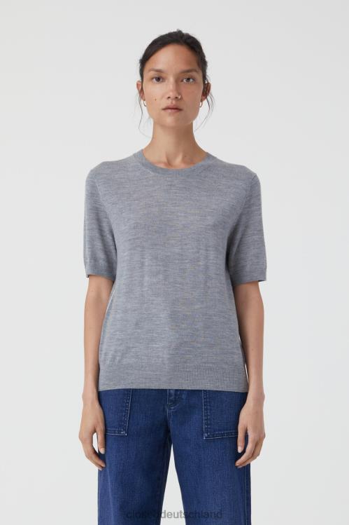 Kleidung Grau meliert 0RP8Z384 CLOSED Feinstrickpullover Frauen