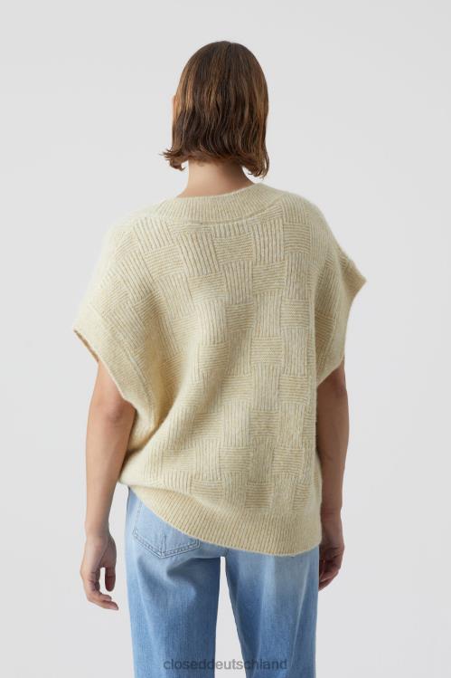 Kleidung Holunder 0RP8Z1461 CLOSED Alpaka-V-Pullover-Weste Frauen