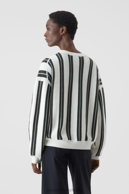 Kleidung Mehrfarbig 0RP8Z1519 CLOSED gestreifter Wollpullover Frauen