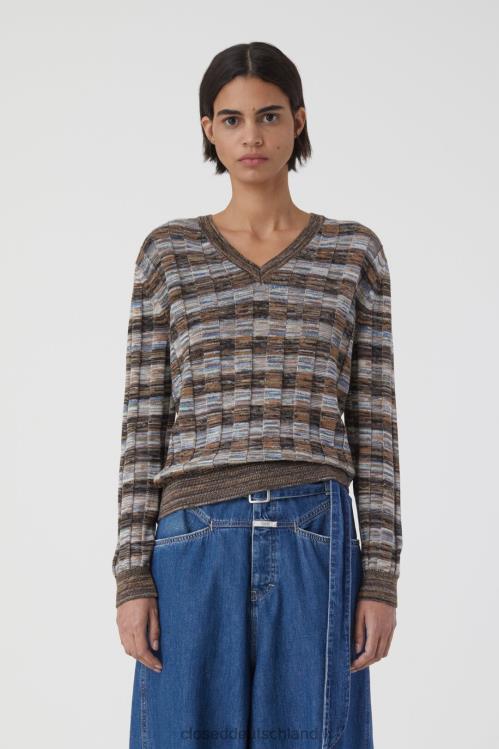 Kleidung Mehrfarbig 0RP8Z393 CLOSED Jacquard-Pullover Frauen