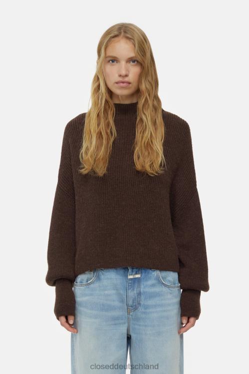 Kleidung Mokka 0RP8Z338 CLOSED Pullover aus Alpaka-Mix Frauen