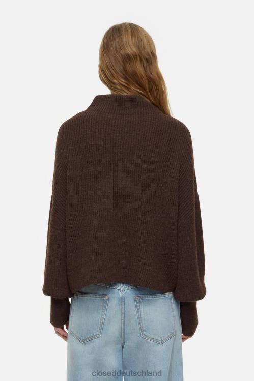 Kleidung Mokka 0RP8Z338 CLOSED Pullover aus Alpaka-Mix Frauen