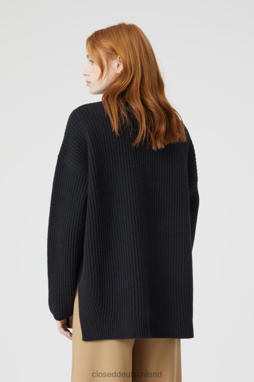 Kleidung Schwarz 0RP8Z1458 CLOSED Rollkragenpullover aus Wolle Frauen