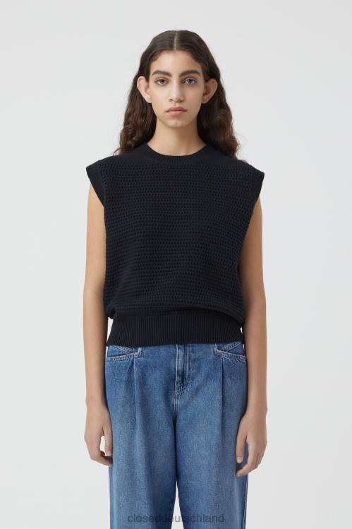 Kleidung Schwarz 0RP8Z1488 CLOSED Strickweste Frauen