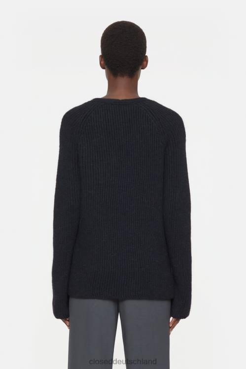 Kleidung Schwarz 0RP8Z329 CLOSED V-Ausschnitt-Sweater Frauen