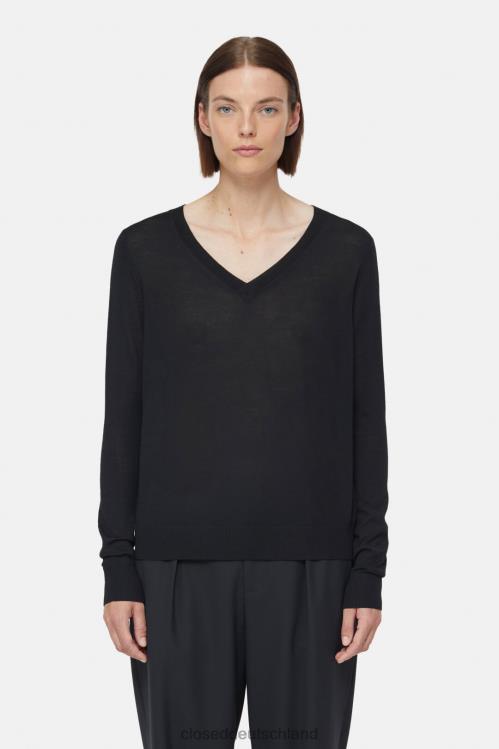Kleidung Schwarz 0RP8Z339 CLOSED V-Pullover Frauen