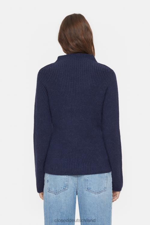Kleidung Weltraumblau 0RP8Z345 CLOSED Pullover aus reiner Wolle Frauen